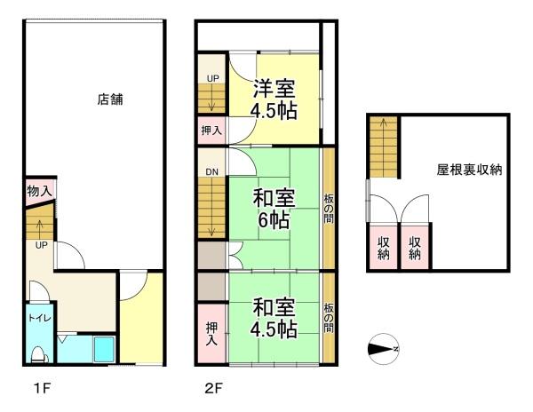 大阪市住之江区粉浜２丁目　店舗付きテラスハウス