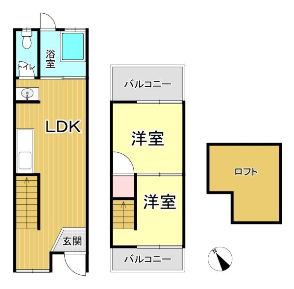 大阪市住吉区大領５丁目　中古テラス
