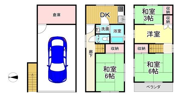 大阪市住之江区西加賀屋4丁目 中古戸建