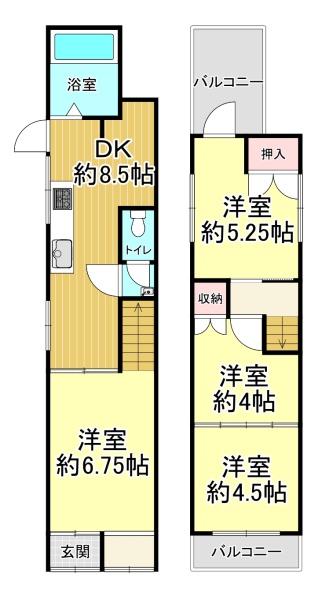 大阪市西成区潮路１丁目の中古テラスハウス