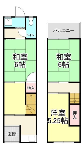 大阪市住吉区大領５丁目の中古テラスハウス