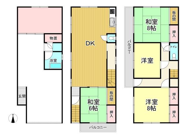 大阪市住之江区粉浜３丁目の中古一戸建て