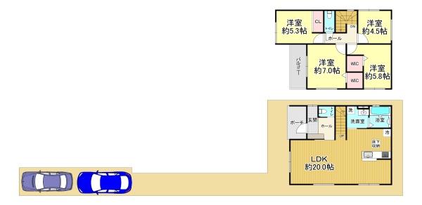 堺市堺区宿屋1期2号棟 新築戸建