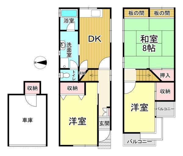 大阪市東住吉区田辺３丁目　中古戸建