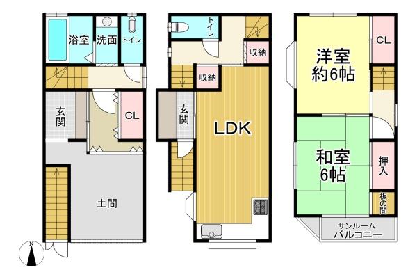 大阪市西成区北津守４丁目　中古戸建