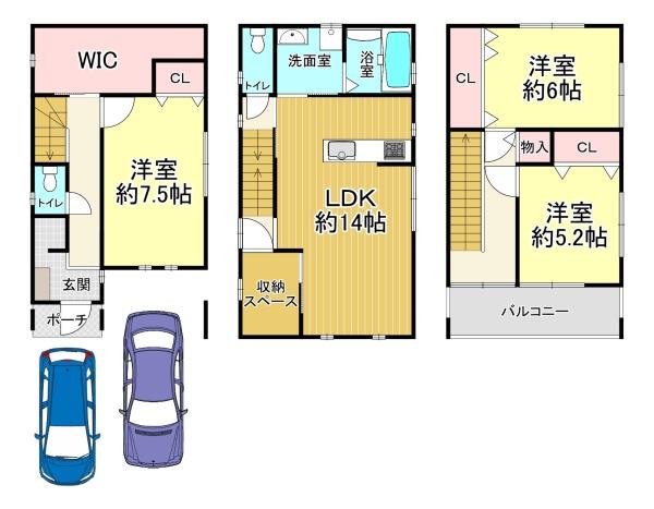 堺市堺区旭通の中古一戸建