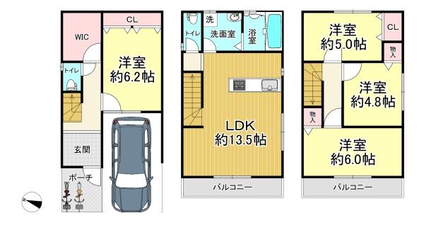 大阪市港区市岡元町２丁目の中古一戸建