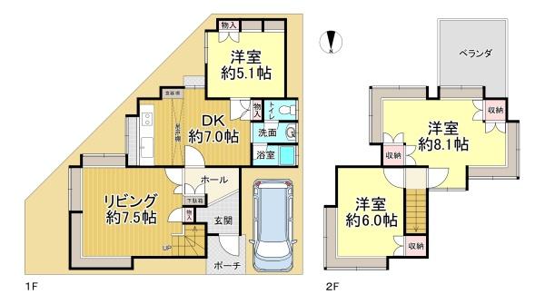 堺市西区浜寺船尾町西５丁の中古一戸建