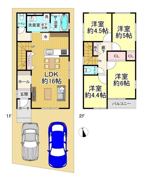 堺市堺区石津町１期２号棟　新築戸建