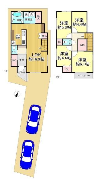 堺市堺区石津町１期３号棟　新築戸建