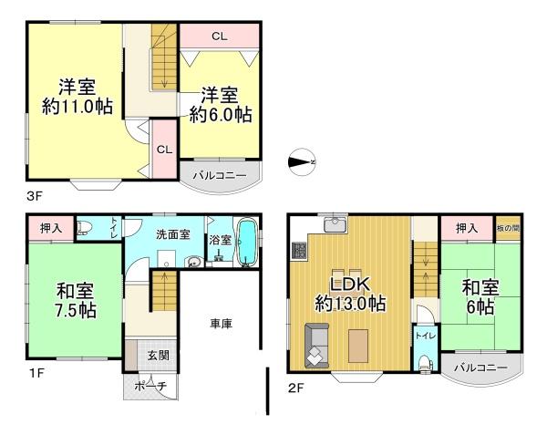 大阪市阿倍野区阪南町７丁目　中古戸建