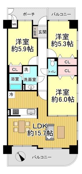 朝日プラザプレール岸里
