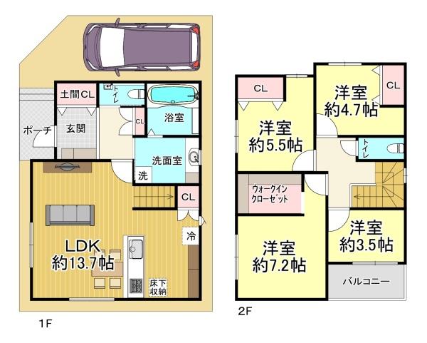 堺市西区浜寺石津町西4丁の新築一戸建