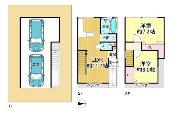 大阪市西成区松３丁目　中古戸建