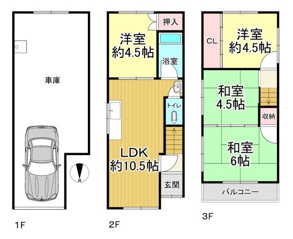 大阪市西成区南津守７丁目　中古戸建