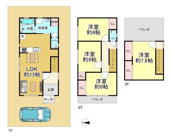 大阪市西成区南津守４丁目の中古一戸建て