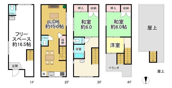 大阪市大正区平尾４丁目の中古一戸建