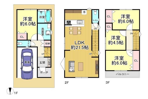 大阪市住吉区南住吉2丁目 新築戸建