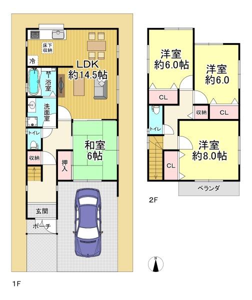 堺市西区上の中古一戸建て