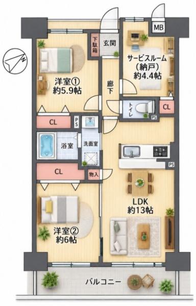 ユニライフ住吉おりおの