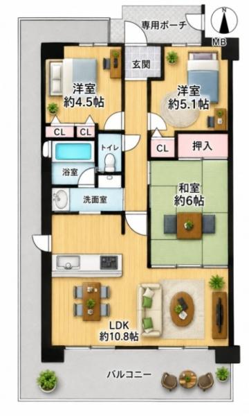 ディオフェルティ住吉・公園通