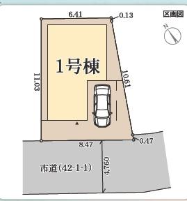 取石3丁目 限定1区画(区画図)