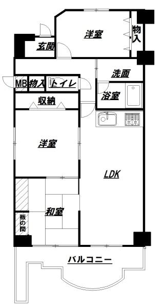 ハイロイヤル緑地公園パート2　A棟