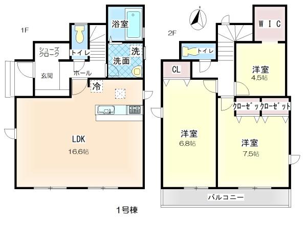 堺市西区浜寺船尾町西3丁　1号棟