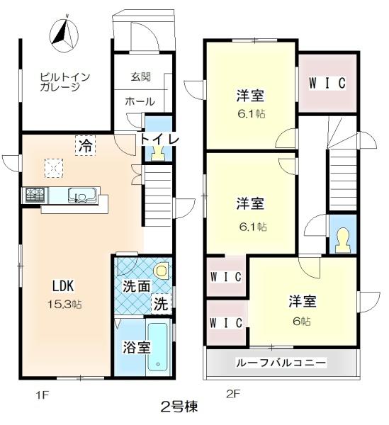 堺市西区浜寺船尾町西3丁　2号棟