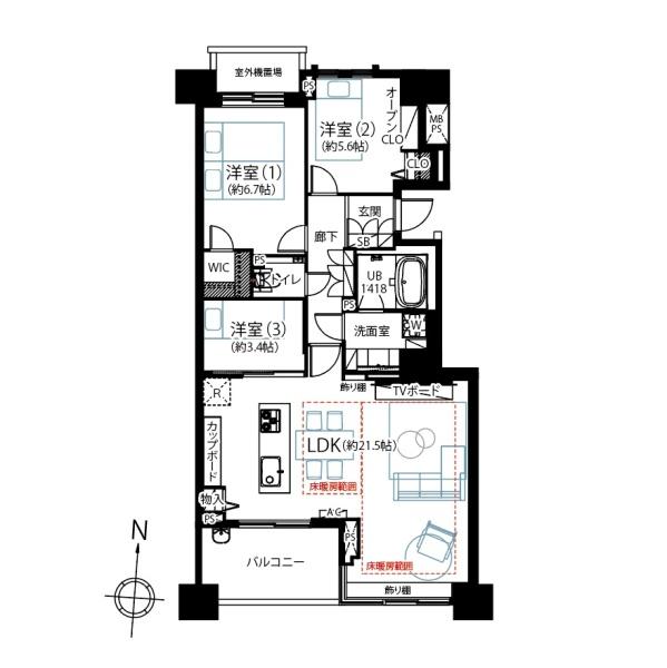 ライオンズスクエア用賀(間取り)
