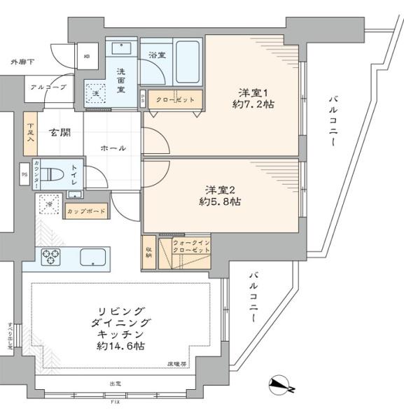 クレッセント渋谷神泉(間取り)