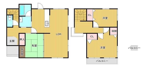 宇部市大字西岐波の中古一戸建て