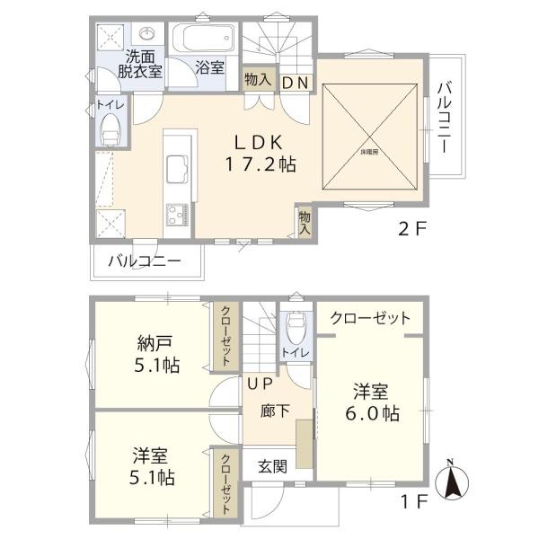 麻生区東百合丘　中古一戸建て