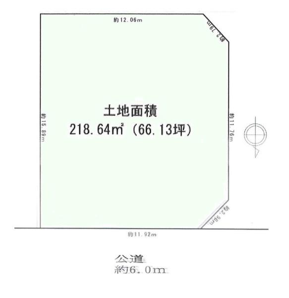 麻生区王禅寺東　建築条件なし売地
