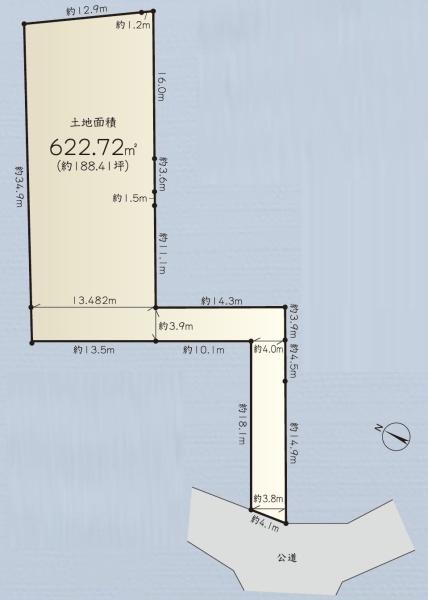 宮前区神木本町　建築条件なし売地