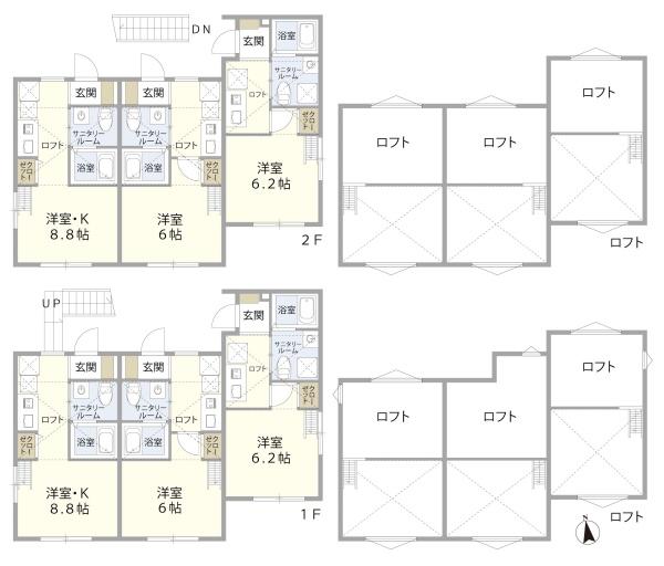 多摩区枡形　一棟売りアパート