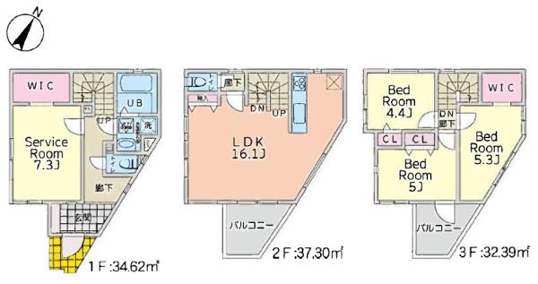 宮前区平　新築一戸建て