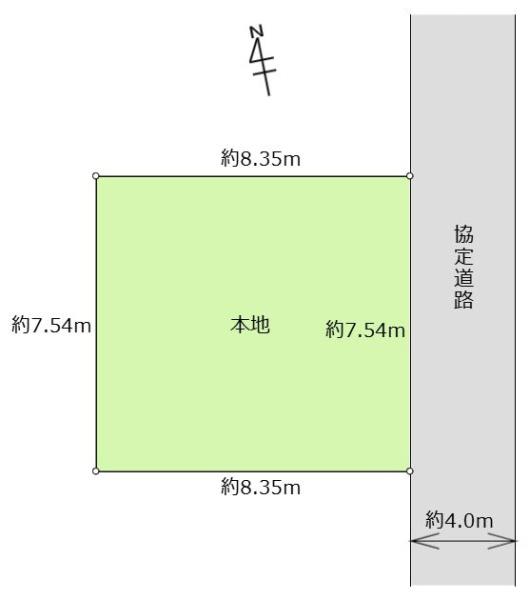 調布市緑ヶ丘　建築条件なし売地