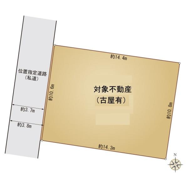 世田谷区新町　建築条件なし売地