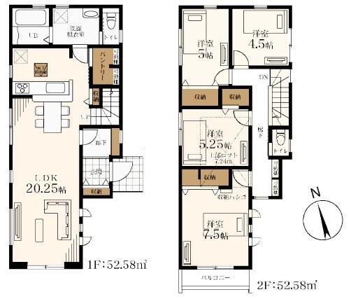 多摩区栗谷　新築一戸建て