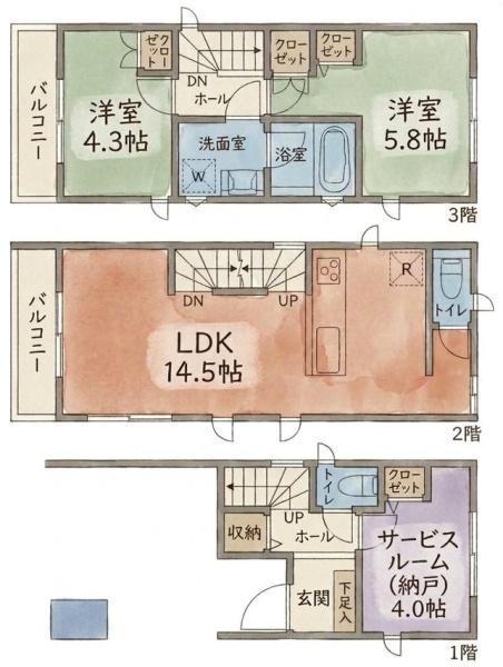 多摩区登戸　中古一戸建て