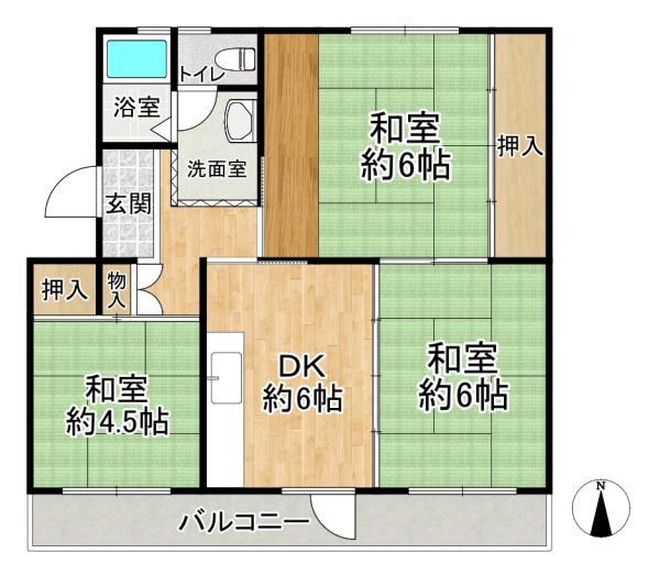 富田第二住宅６１号棟