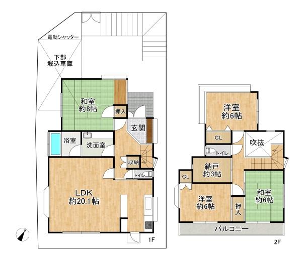 高槻市浦堂本町の中古一戸建