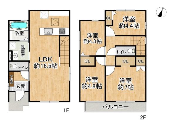 高槻市日吉台七番町の新築一戸建