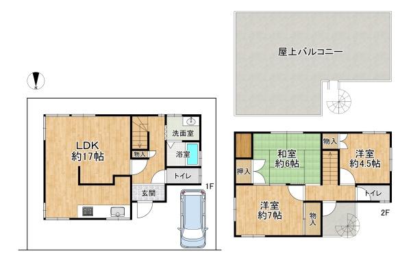 高槻市明野町の中古一戸建