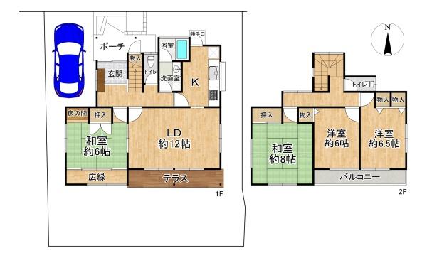 高槻市真上町６丁目の中古一戸建て