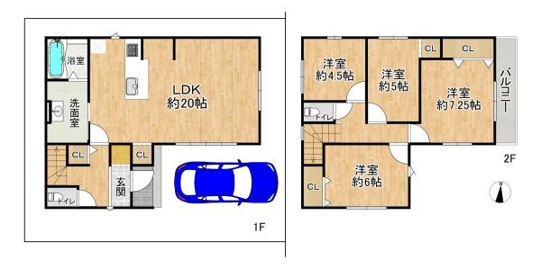 高槻市城南町１丁目の新築一戸建