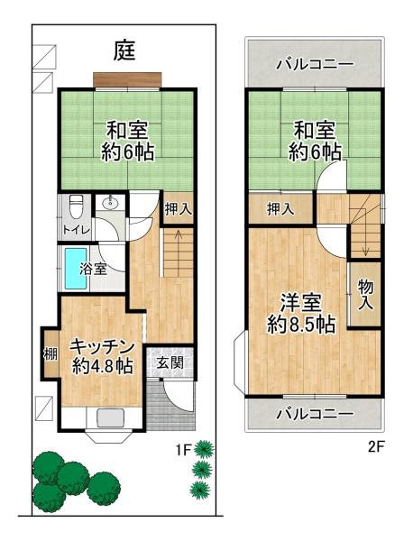 高槻市川添２丁目の中古一戸建