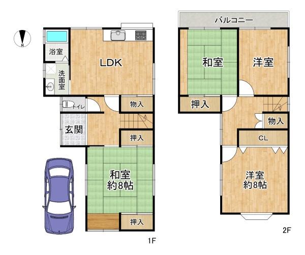 高槻市土室町の中古一戸建