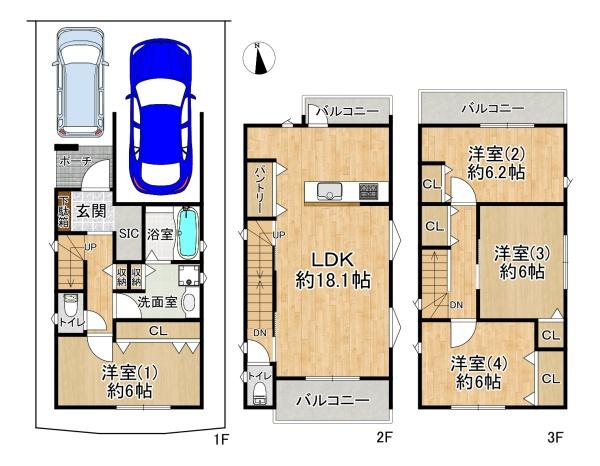箕面市半町３丁目の新築一戸建